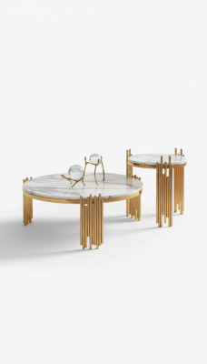Set 2x Couchtisch Kaffeetisch Beistelltisch Designer Deko Wohnzimmertisch