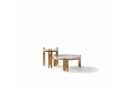 Edelstahl Beistell Rund Design Tisch Tische Gold Couch Wohnzimmer