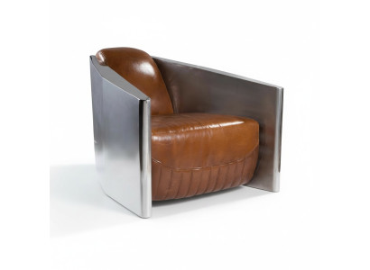 Vintage Ledersessel Braun Echtleder Retro Sessel Design Clubsessel