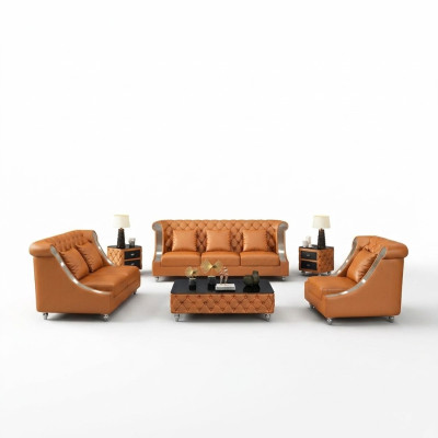 Designer Drei Sitzer Couch Sofa Polster Sitz 3er Leder Stoff Design Sofas