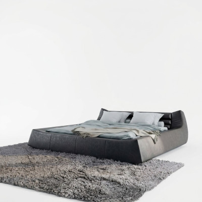 Doppelbett Design de Luxe Luxur Polsterbett Designbett Leder Betten Für
