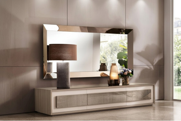 Wandspiegel Holz Rahmen Goldener Spiegel Wandspiegel Hängespiegel Wohnzimmer Neu