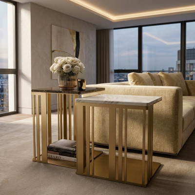 Wohnzimmer Couchtisch Elegant Luxus Design Beistelltische Tisch arredoclassic