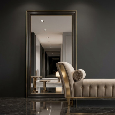 Design Spiegel Wandspiegel Holz Rahmen Hängespiegel Luxus Möbel arredoclassic