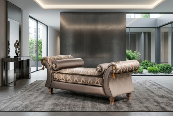 Chaiselongue Liegen Möbel Ottomane Wohnzimmer Design Sofa Liege arredoclassic