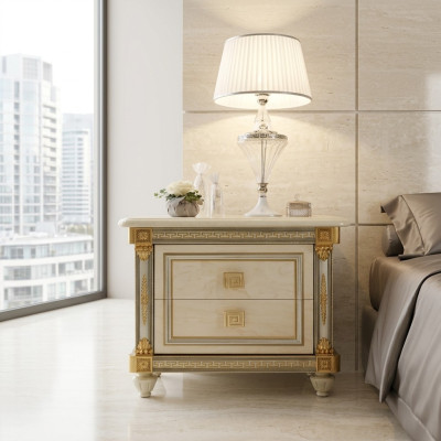 Design Nachttisch Konsole Beistell Tische Schlaf Zimmer Holz Luxus Konsolen Neu