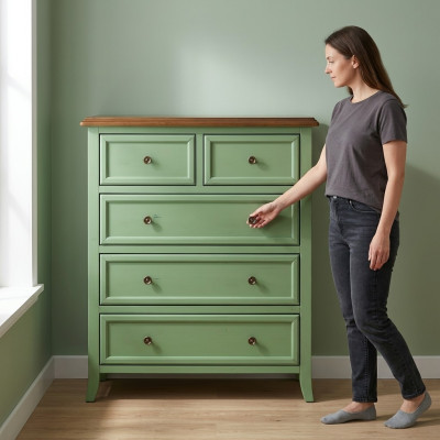 Grüne Kommode Anrichte Sideboard schrank Echte Holz möbel kommoden schränke neu