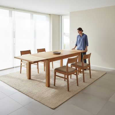 Esstisch Holz Tische Wohn Ess Zimmer Tisch Massivholz 180x90cm Esstische Massiv