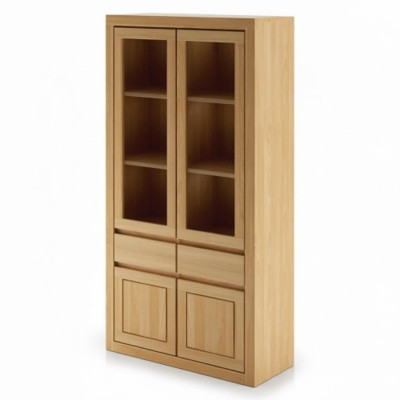 Vitrine Vitrinen Schrank Glasschrank Regal Holz Schrank System Regale Wohnzimmer