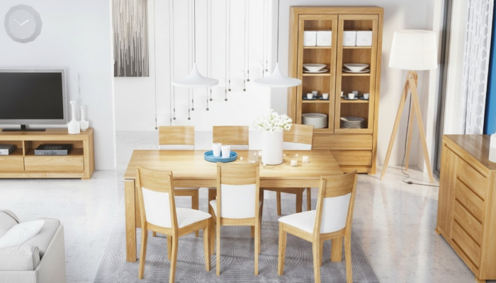 Esstisch Holz Tische Wohn Ess Zimmer Tisch 180x90cm Massiv Massivholz Esstische