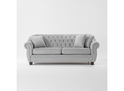 Chesterfield Sofa Couch Polster Stoff Couchen Polster Garnitur 3 Sitzers