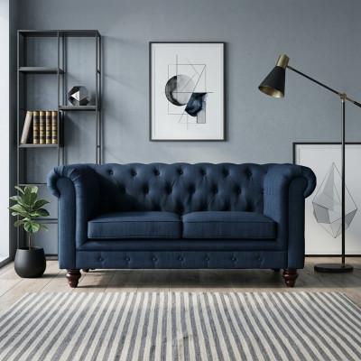 Englische Stil Möbel Chesterfield Zwei Sitzer Couch Pink Bunt Gelb Blau Sofa