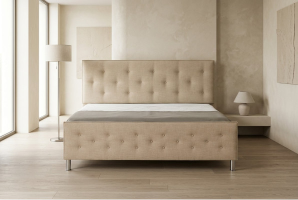 Bett Chesterfield Polsterbett Luxus Doppel Schlafzimmer Designbett Betten Neu