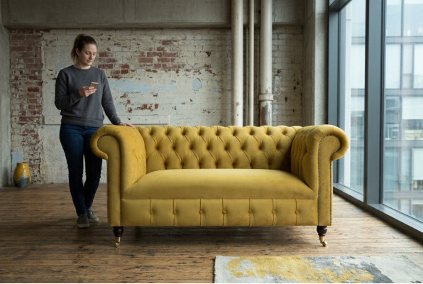 Sofa 2 Sitzer Design Sofas Polster Moderne Sitz Stoff Textil Zweisitzer Neu