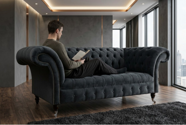 klassische Chesterfield Sofa Couch möbel Sofas Sitz Polster couchen Wohnzimmer