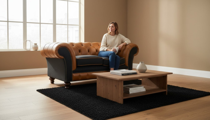 klassische Wohnzimmer Chesterfield möbel Sofa Couch Sofas Sitz Polster couchen