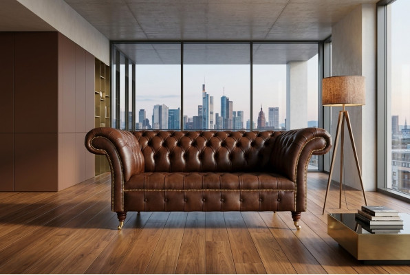 klassische Chesterfield möbel Wohnzimmer Sofa Couch Sitz Polster couchen Sofas