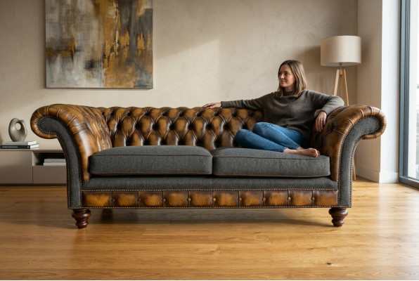 Design Sofa Couch Polster Sofas Couchen Sitz Garnitur Leder 3 Sitzer Dreisitzer