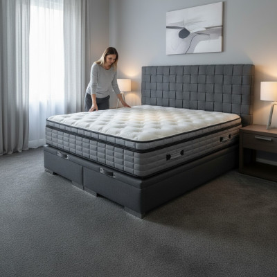 Luxus Schlafzimmer Bett Polster Design Luxus Doppel Hotel Betten 140x200cm Neu