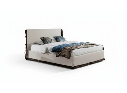 Polsterbett Betten Bett Polster Leder Designer Hotel Doppel Luxus Landhaus Neu