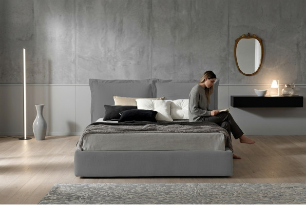 Bett Polster Design Luxus Doppel Hotel Betten 180x200cm Schlaf Zimmer Leder Neu