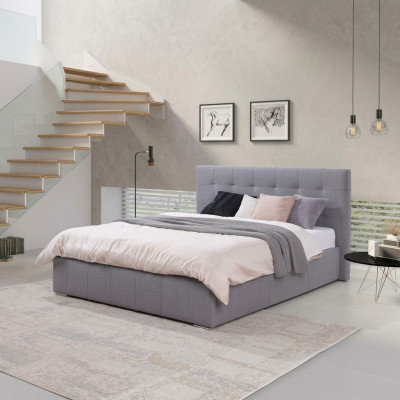 Bettgestelle Bett Schlafzimmer Betten Textil Leder Hotel Luxus Polster Design