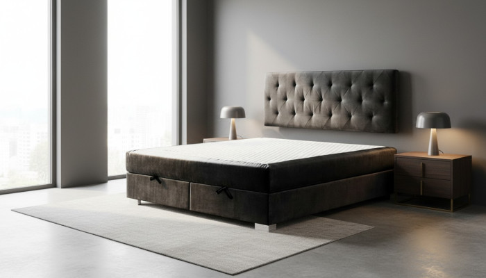 Luxus Boxspring Bett Betten Doppel Schlafzimmer Möbel Stoff 140 160 180 x 200cm