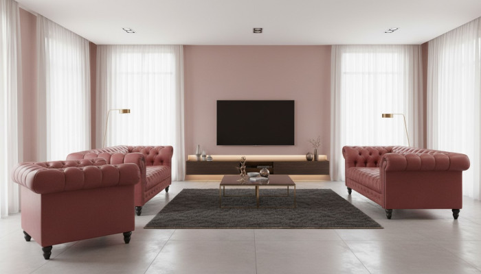 Wohnzimmer Chesterfield Design Sofagarnitur Möbel Couch 321 Sitzer Couchen Sofas