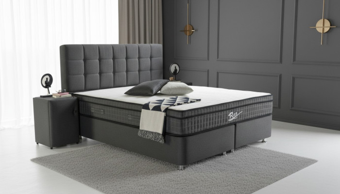 Boxspringbett Doppel Betten Schlafzimmer luxus Designer Doppelbetten 160x200 Neu