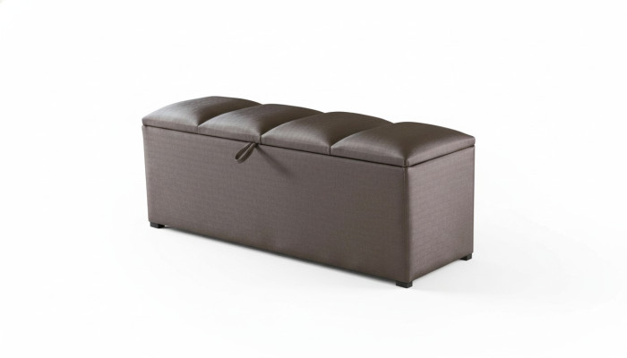 Truhe Aufbewahrung Box Luxus Schlafzimmer Hocker Textil Fußhocker