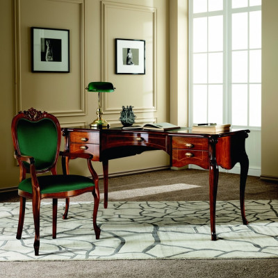 Schreibtisch Barock Rokoko Tisch 2tlg. Set Garnitur Italienische Möbel