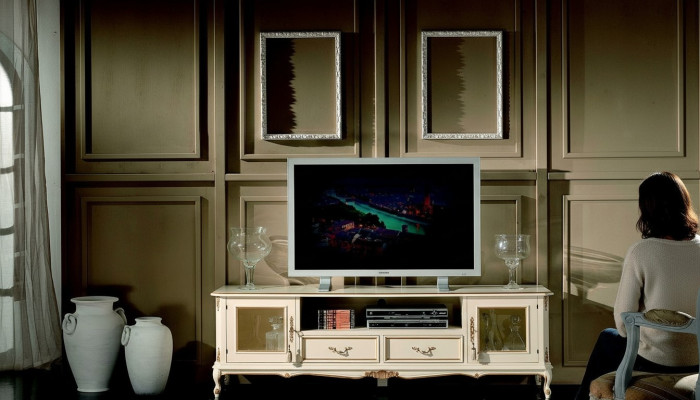 Sideboard tv Lowboard rtv Schrank Tisch Wohnzimmer Holz Möbel Barock Stil Neu