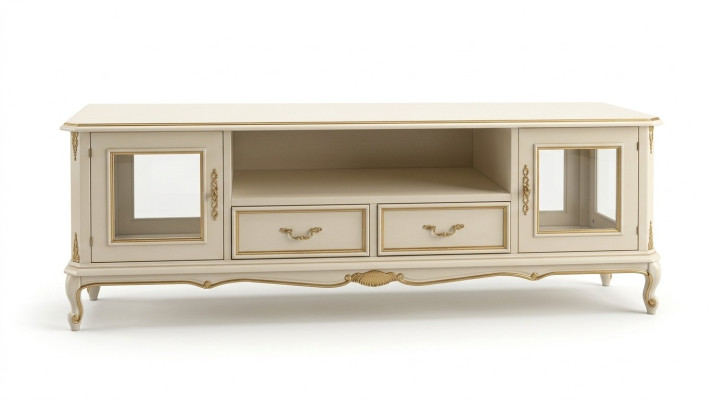 Sideboard tv Lowboard rtv Schrank Tisch Wohnzimmer Holz Möbel Barock Stil Neu