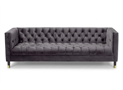 Anthrazit Chesterfield Sofa Kreative Möbel 4-Sitzer Sofas Textil Couchen