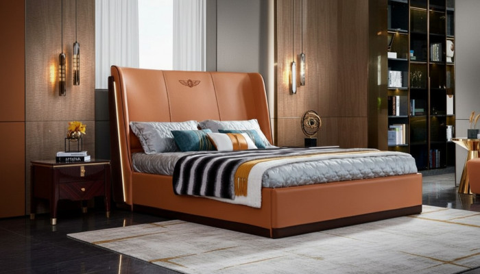 Bett Orange Schlafzimmer Neu Kreative Modern Design Möbel Holz Luxus Betten
