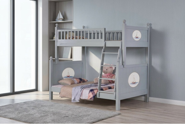 Elegantes Kinderzimmer Bett Etagen Hochbett Luxus Jugendbett Hoch Etage Betten