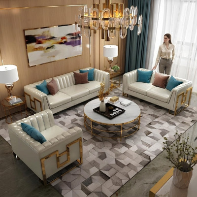Sofagarnitur 3+2+1 Sitzer Wohnlandschaft Sofa Couch Polster Garnitur Sofas