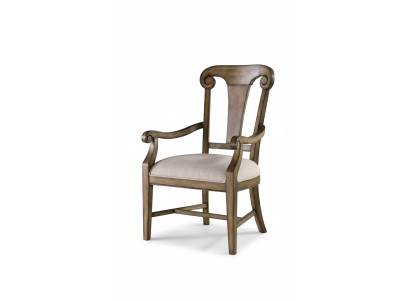 Stuhl Braun Design Wohnzimmer Esszimmer Holz Stühle Polster mit Armlehne Neu