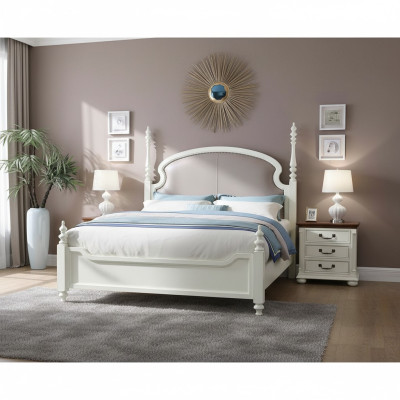 Bett Nachttisch 3tlg.Schlafzimmer Set Design Modern Luxus Betten Gruppe Holz Neu