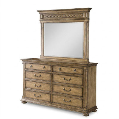 Spiegel Kommode Schrank Kommoden Anrichte Schlafzimmer Set Holz Modern Stil 2tlg