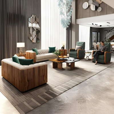 Luxus Möbel Sofagarnitur Couch Sofa Polster Designer Möbel 4tlg. Leder