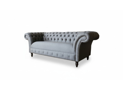 xxl big Sofa 3 Sitzer Couch Chesterfield Polster Garnitur Sitz Stoff Textil