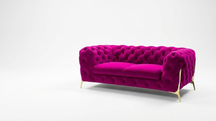 Sofa 2 Sitzer Klassische Chesterfield Sofas Couchen Polster Zweisitzer Sitz Neu