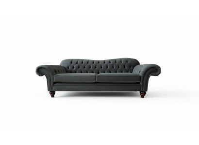 XXL Chesterfield Sofa 4 Sitzer Couch Polster Sitz Garnitur Leder Textil