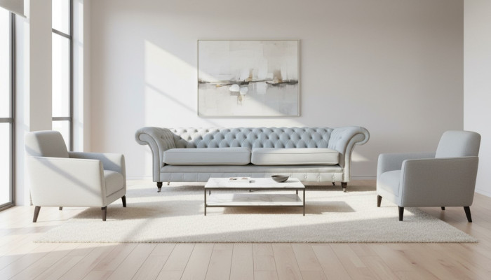 Polster Sofas Design Luxus Couch Sofa 4 er Stoff Couchen Viersitzer Samt Neu