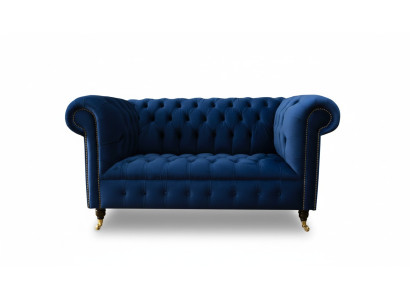 Klassische Textil Couch - Samt Chesterfield Stoff Sofa 2 Sitzer Neu jvmoebel ®