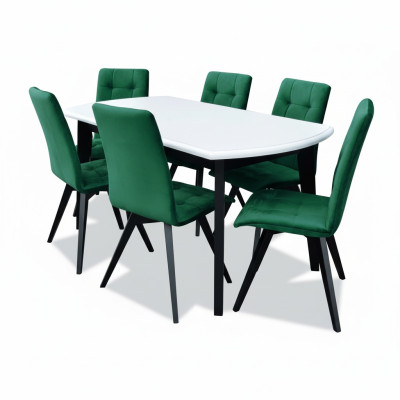 Esstisch 6 Stühle Esszimmer Set Essgruppe Klassischer Tisch Tische Garnitur neu