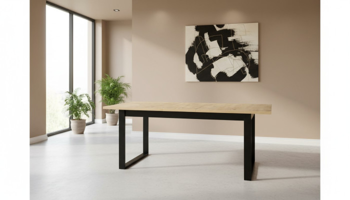 Esstisch Tisch Esszimmer Büro Wohnzimmer Tische Holz Design 160cm Ausziehbar