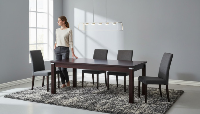 Ess Tisch Design Luxus Möbel Holz Tische Küche Wohn Zimmer 100x250/350 Holztisch
