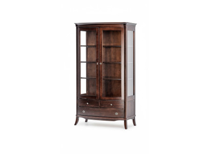 Wohnzimmer Möbel Klassische Vitrine Holz Glas Glasschrank Schrank Vitrinen Neu
